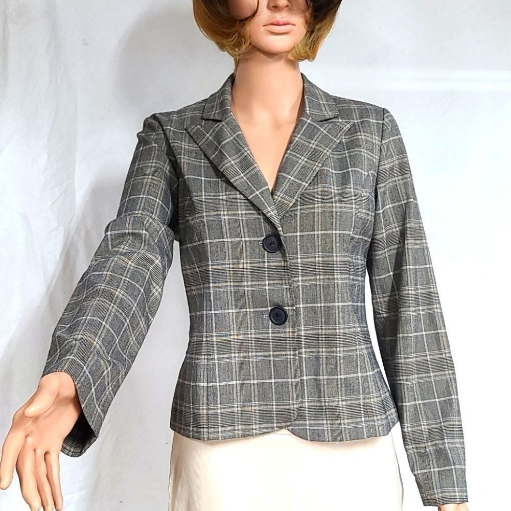 Typhany Grey Plaid blazer
